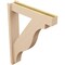 Ekena Millwork 5 1/2-in W x 26-in D x 34-in H Funston Block Rough Cedar Woodgrain TimberThane Outlooker, Primed Tan OUTUR055X26X34FST44RCPR - alternate 3